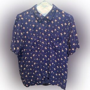 Ariat Button-up Blouse - Bucking Bronco